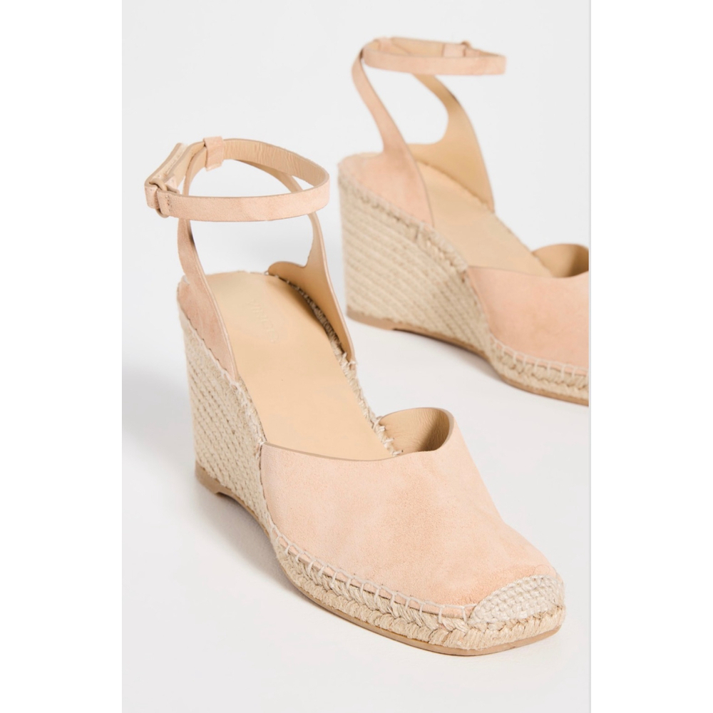 VINCE | NWT Beige Cecilia Espadrille Wedge Sandals Size 6.5